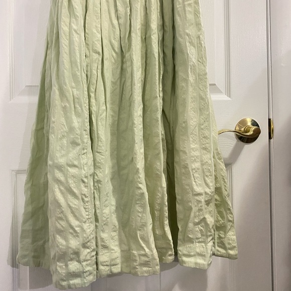 Free People Green/black corset Salvador balletcore chic romantic midi dress M - Picture 7 of 13